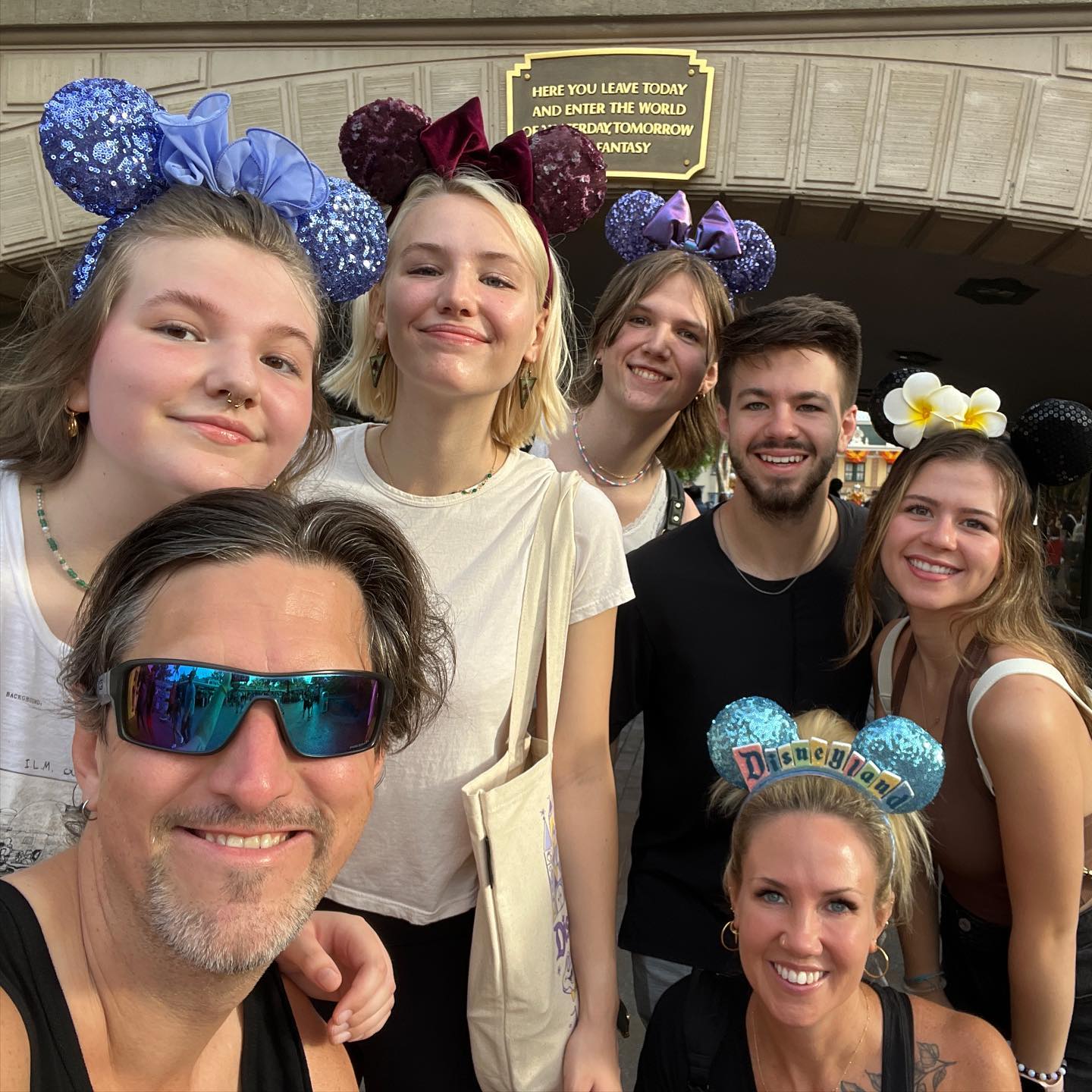 The Roach family at Disneyland